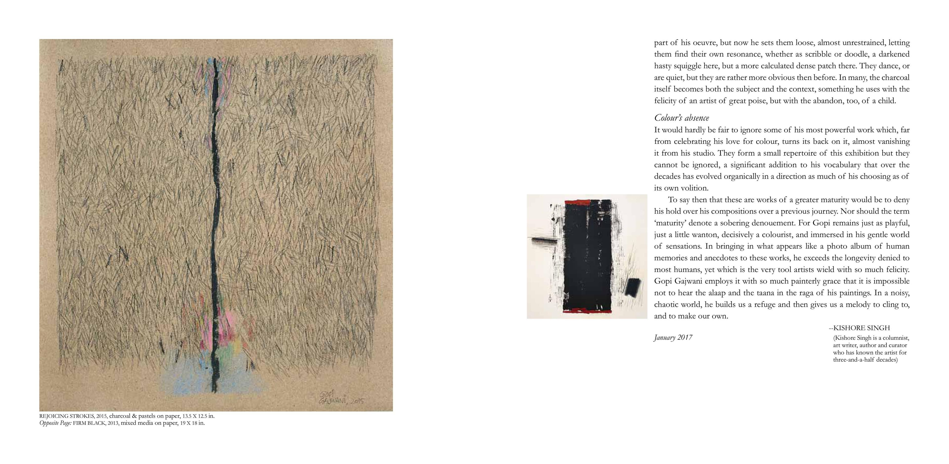 Middle page of the Exhibition Catalogue