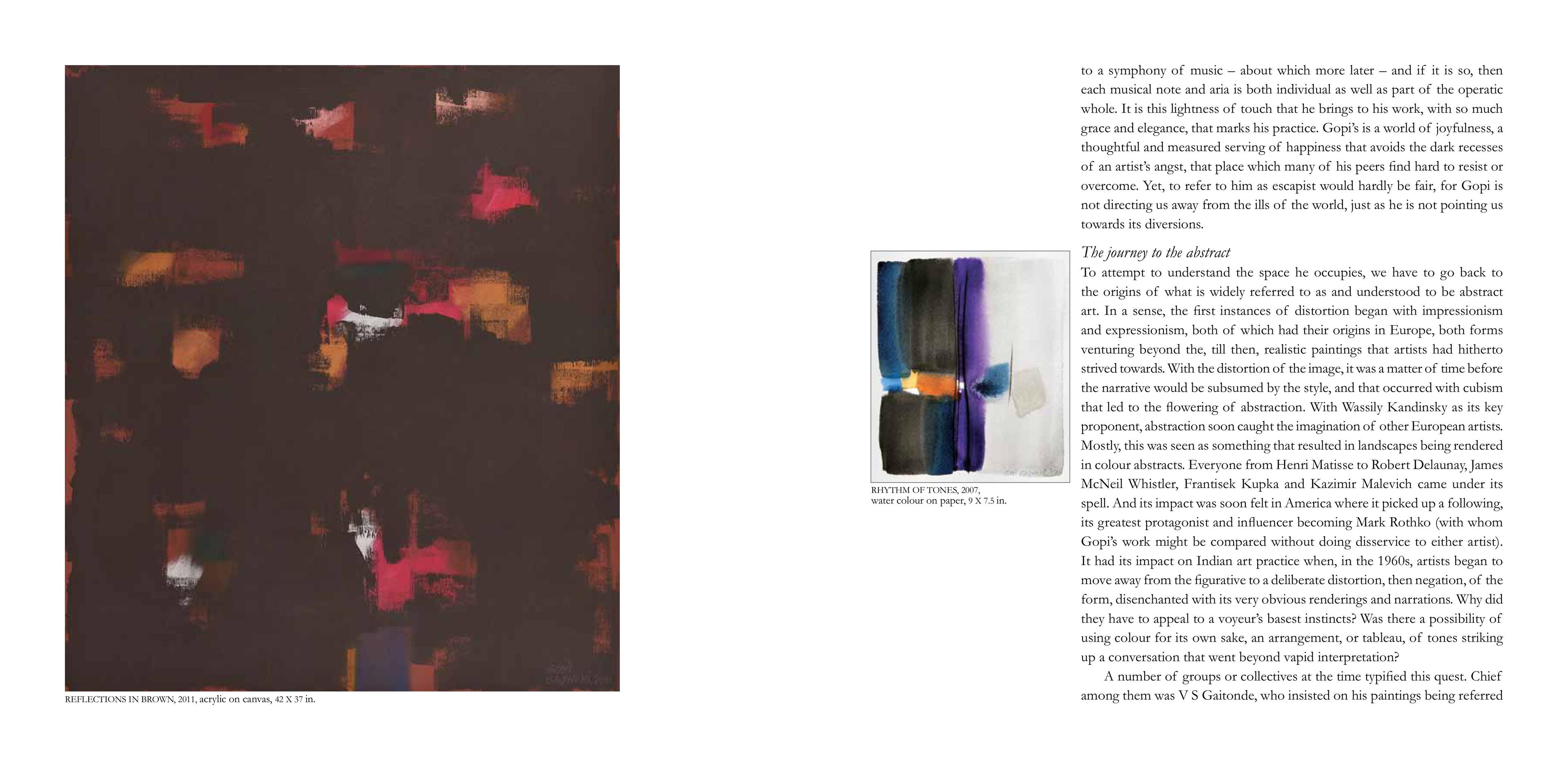 Middle page of the Exhibition Catalogue