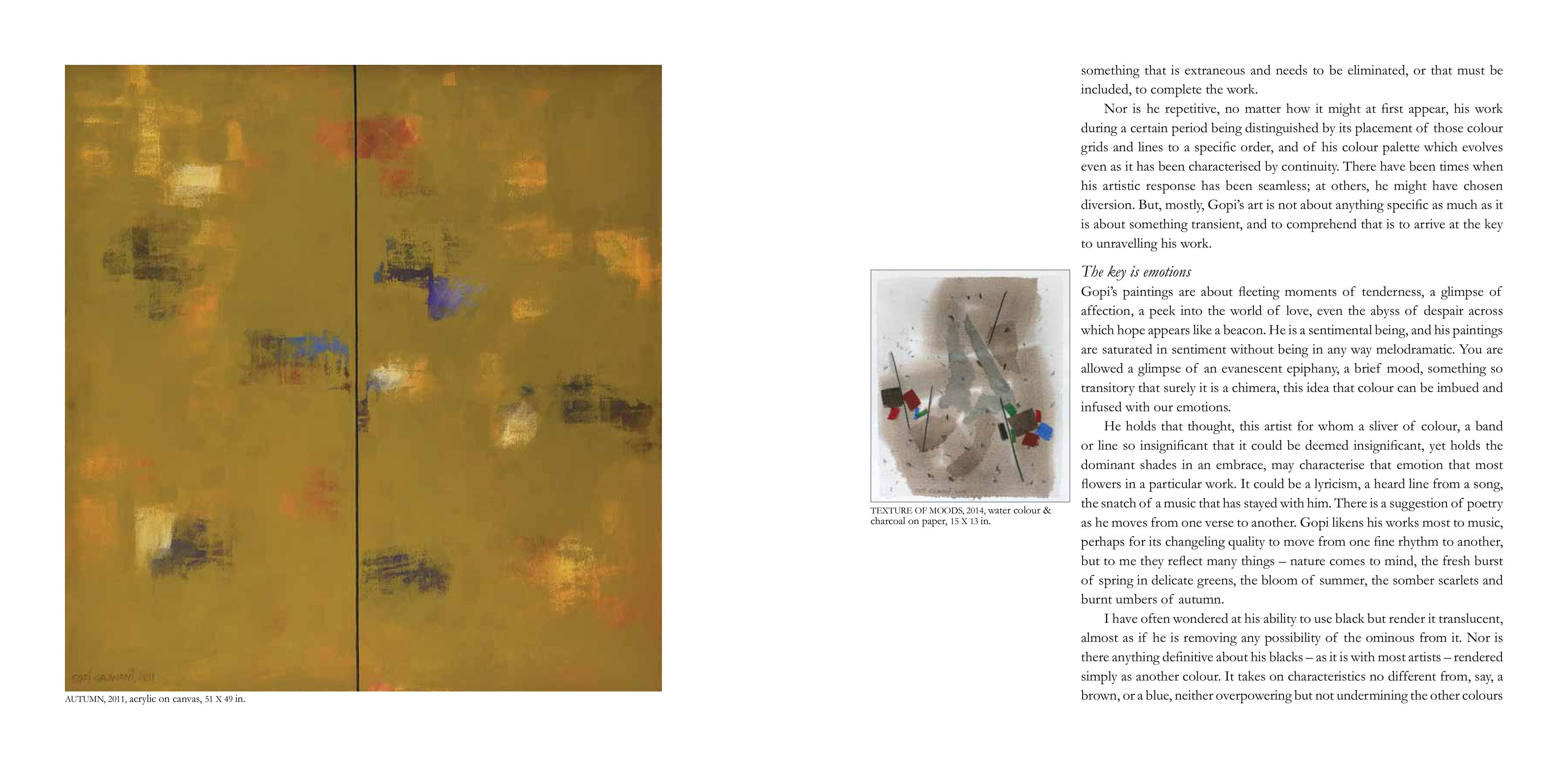 Middle page of the Exhibition Catalogue