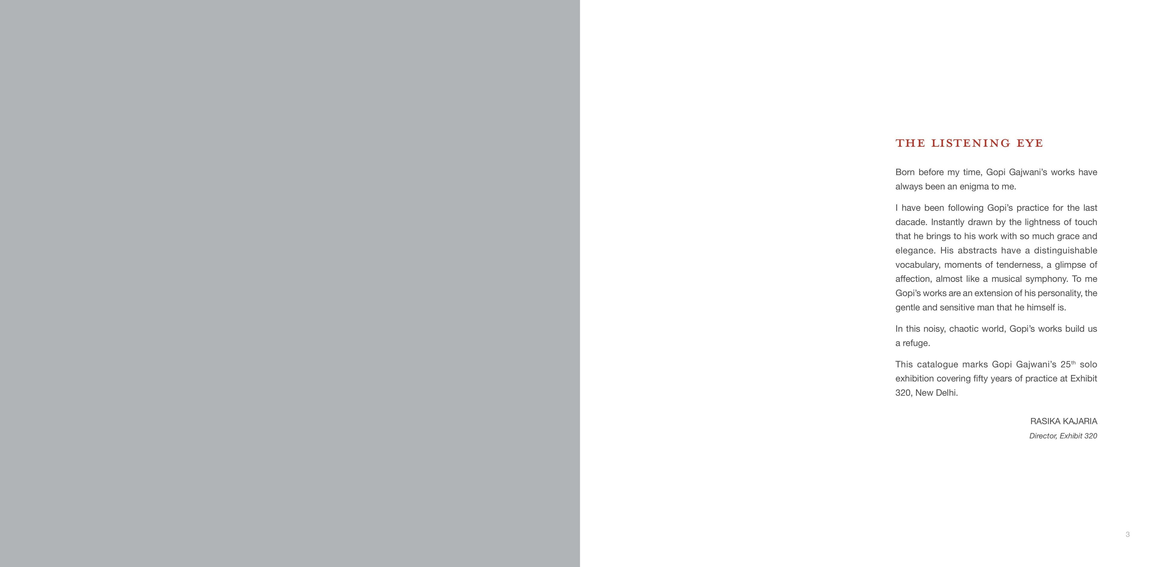 Middle page of the Exhibition Catalogue