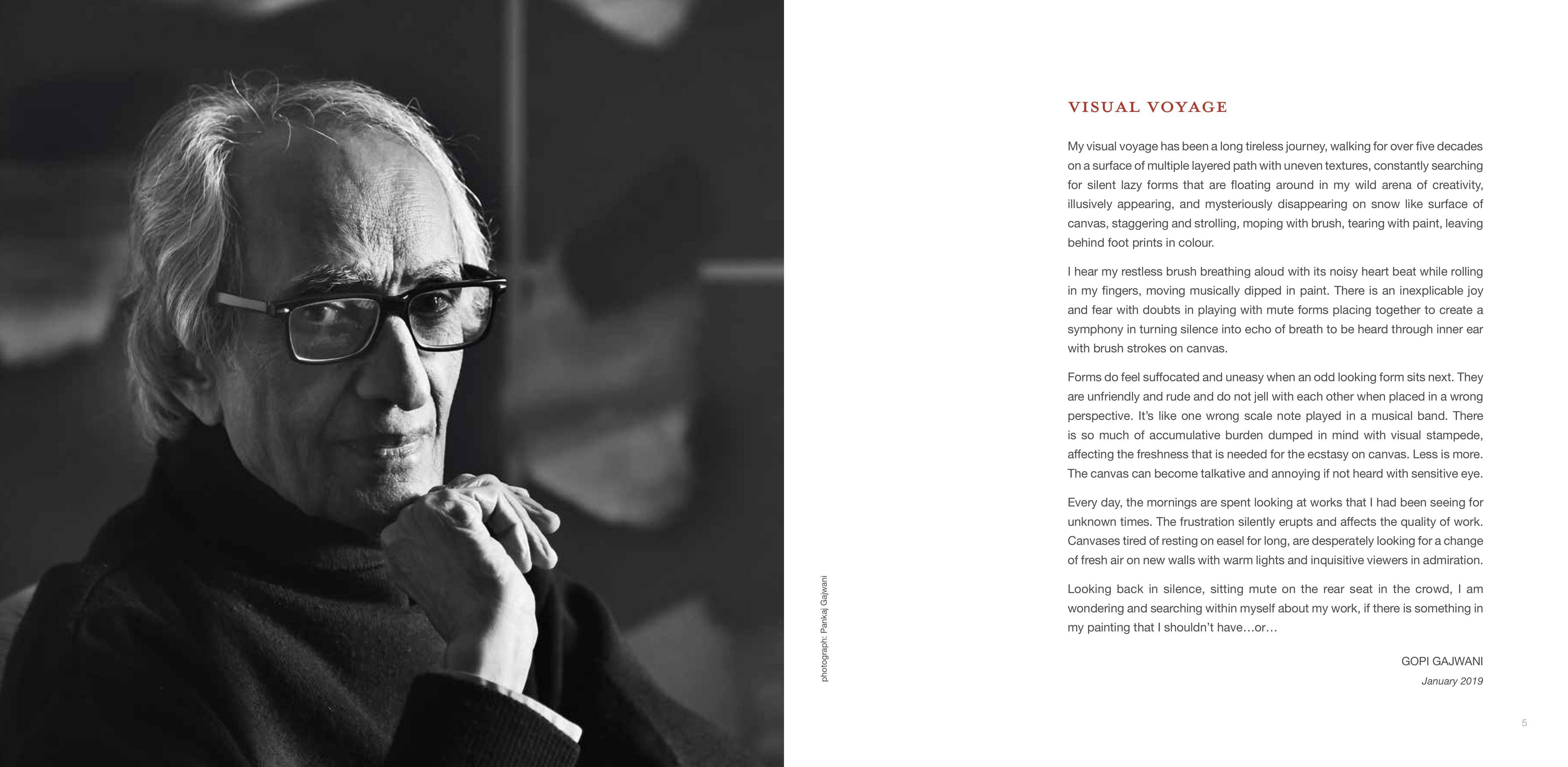 Middle page of the Exhibition Catalogue