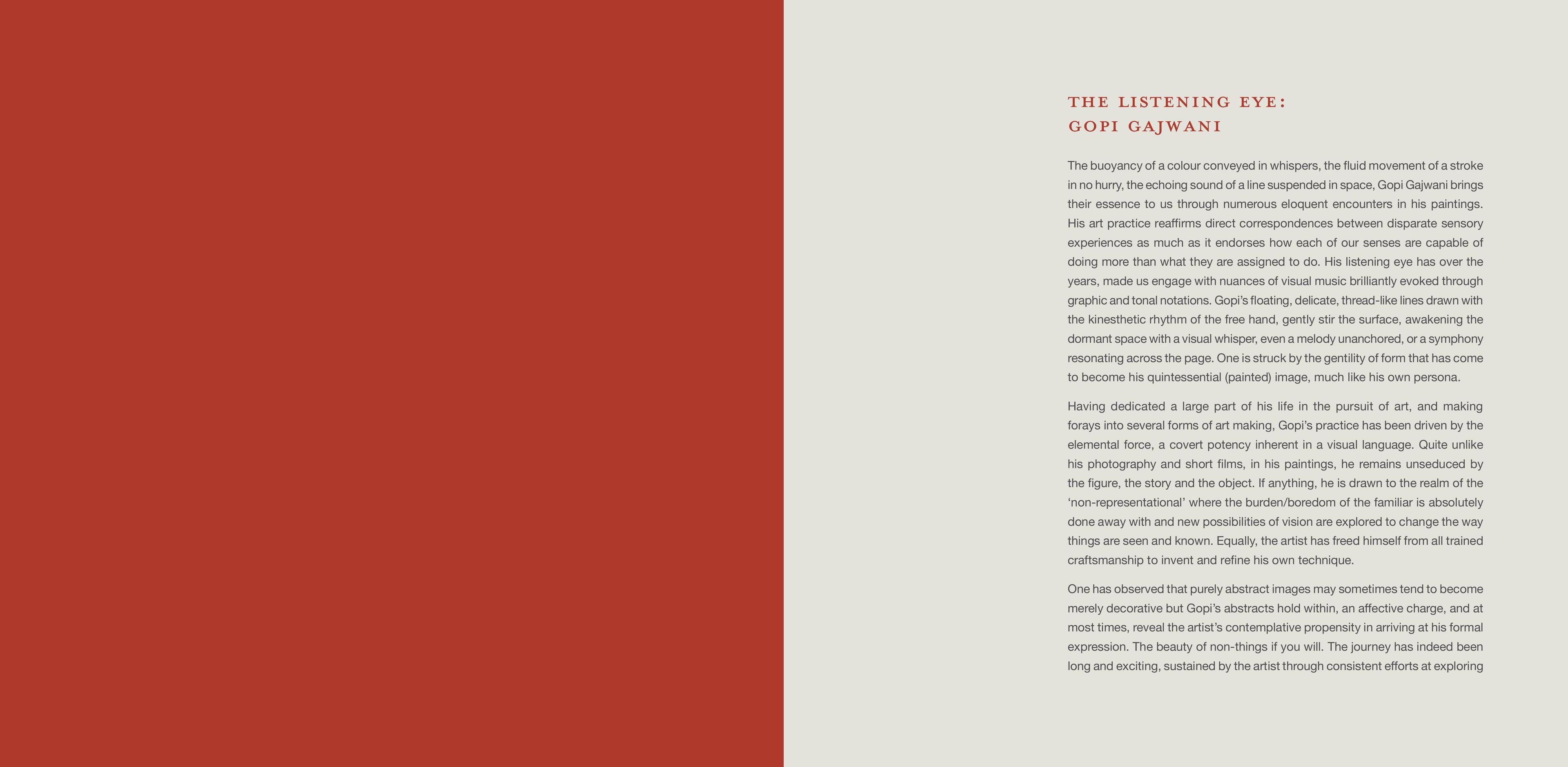 Middle page of the Exhibition Catalogue