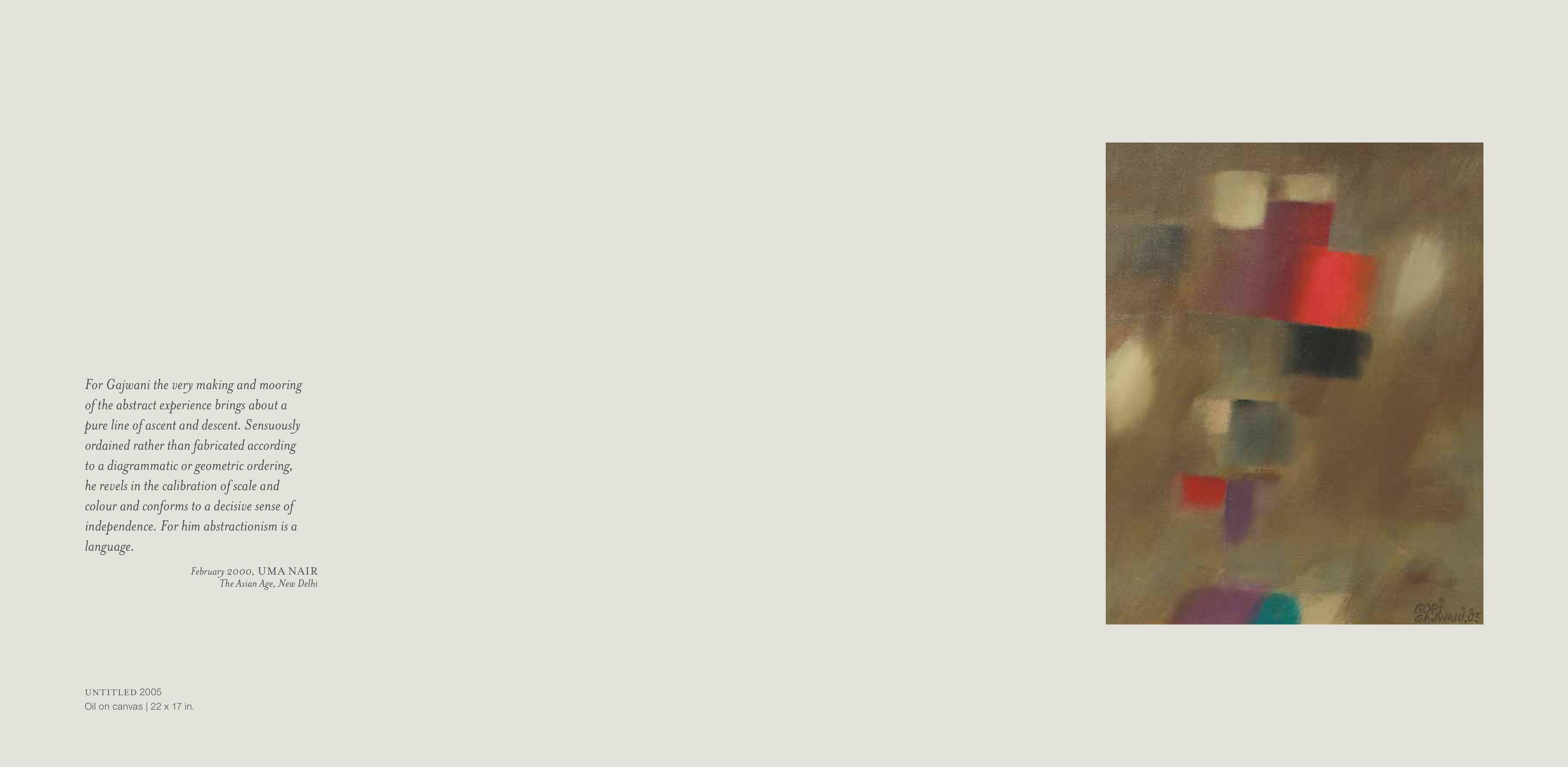 Middle page of the Exhibition Catalogue