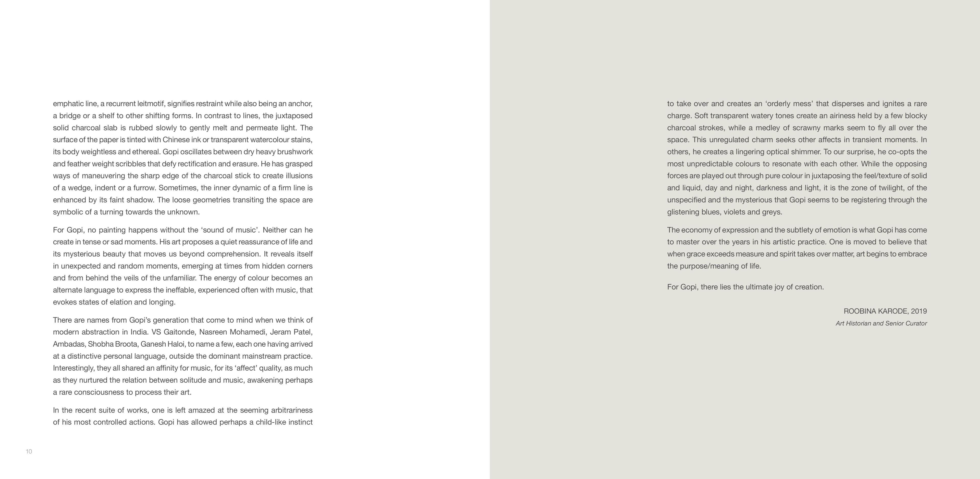 Middle page of the Exhibition Catalogue